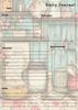 Handmade Kitchen Themed Daily Journal Notepad