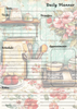 Handmade Kitchen Themed Daily Planner Notepad