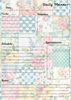 Handmade Quilt Patchwork Themed Daily Planner Notepad