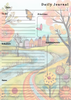 Handmade Spring Themed Daily Journal Notepad