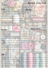 Handmade Sewing Themed Daily Journal Notepad