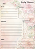 Handmade Lace Themed Daily Planner Notepad