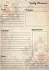 Handmade Lace Themed Daily Planner Notepad