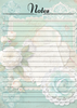 Lace Themed Notepads.