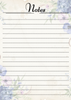 Vintage Floral Themed Notepads.