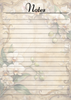 Vintage Floral Themed Notepads.