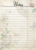 Vintage Floral Themed Notepads.