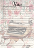Vintage Typewritter Themed Notepads.