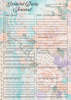 Floral Lace Themed Grateful Daily Planner Notepad.