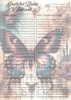 Gothic Butterflies Themed Grateful Daily Planner Notepad.