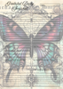 Gothic Butterflies Themed Grateful Daily Planner Notepad.