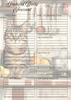 Cat Themed Grateful Daily Planner Notepad.
