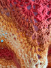 Handmade-Crochet Shawl Marigold Color