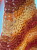 Handmade-Crochet Shawl Marigold Color