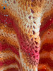 Handmade-Crochet Shawl Marigold Color