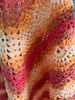 Handmade-Crochet Shawl Marigold Color