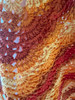 Handmade-Crochet Shawl Marigold Color