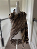 Handmade-Crochet Shawl Hickory Color