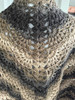 Handmade-Crochet Shawl Hickory Color