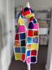 Neon Rainbow Handmade-Crochet Scarf