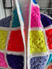 Neon Rainbow Handmade-Crochet Scarf