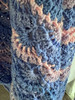 Handmade-Crochet Shawl Peaceful Color