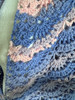 Handmade-Crochet Shawl Peaceful Color