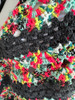 Handmade-Crochet Shawl Turquoise Mix Color