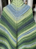 Handmade-Crochet Shawl Lake Mist Color