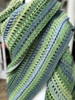 Handmade-Crochet Shawl Lake Mist Color