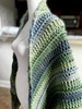 Handmade-Crochet Shawl Lake Mist Color