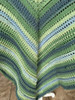 Handmade-Crochet Shawl Lake Mist Color
