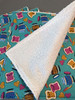 Baby Boy Dessert Flannel Receiving Blanket with Matching Burp/Wash Cloths