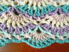 Baby Boy's Boysenberry Hand Crocheted Blanket. 52x52