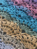 Warlock Shawl. Two Combinations. Hand Crocheted.