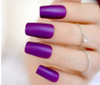 24PCS Matte Purple Press on Nails