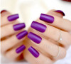 24PCS Matte Purple Press on Nails