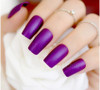 24PCS Matte Purple Press on Nails