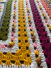 Autumn Delite Hand Crochet Blanket. 80x82