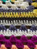 Tutti Frutti  Hand Crochet Blanket. 78x92