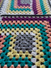 Tutti Frutti  Hand Crochet Blanket. 78x92