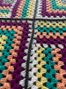 Tutti Frutti  Hand Crochet Blanket. 78x92