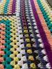 Tutti Frutti  Hand Crochet Blanket. 78x92