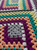 Tutti Frutti  Hand Crochet Blanket. 78x92