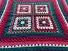 Berries Field Hand Crochet Blanket. 82x84