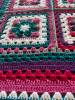 Berries Field Hand Crochet Blanket. 82x84