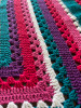 Berries Field Hand Crochet Blanket. 82x84