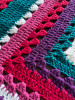 Berries Field Hand Crochet Blanket. 82x84