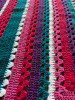 Berries Field Hand Crochet Blanket. 82x84