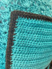 Blue Sherbet Hand Crochet Shawl with Pockets